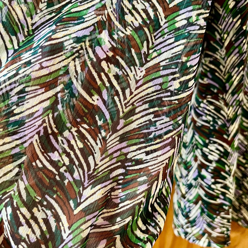 Stylish Patterned Blouse by Ophelia Roe Size L - Picture 7 of 12